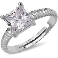 Pissara Fancy 925 Sterling Silver Valentine Day Gift Cubic Zirconia Finger Ring For Women And Girls|with Authenticity Certificate, 925 Stamp & 6 Months Warranty (LR104660)
