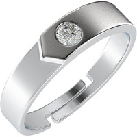 Clara Pure 925 Sterling Silver Belt Adjustable Ring Gift For Mens And Boys | Partial Matte Finish