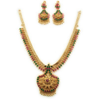 Sasitrends One Gram Micro Gold Plated Latest Necklace Set For Women And Girls