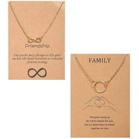 Fashion Frill Charming Infinity Butterfly Neck Wear Gold Plated Chain Necklace For Women Girls Combo of 2 Chain Pendant For Girls (Classic)