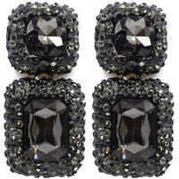 YouBella Jewellery Earrings for women Crystal Earrings for Girls and Women (Black)