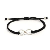 KUKSHYA JEWELLERS Exclusive 925 Sterling Silver 2 Ball + INFINITY Charm Black Thread Anklet Adjustable For Women & Girls 1 Piece(TP 048)