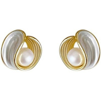 BLACKBOX Elegant Cute Shell Geometric Pearl Stud korean Earrings For Women & Girls | Stylish & Fashionable Earing|Accessories Jewellery for Women|Best Gift for Birthday, Anniversary & Wedding