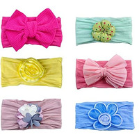 HOMEMATES Fashionable Multi Pattern Headband For Toddlers Baby Girls Boys Hair Band Multicolor Hair Accessories Pack of 6 Pcs (Style-3)