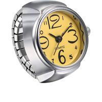 YouBella Jewellery Stylish Unisex Finger Ring Watch for Girls/Women/Men/Boys (Yellow)