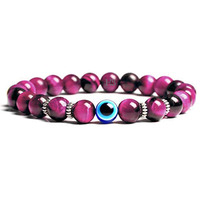 Hot And Bold Unisex Adult Evil Eye Beads Triple Protection Nazaria Bracelet: Natural Stones With Certificate Of Authenticity
