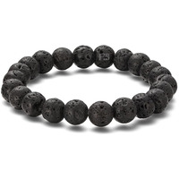 Hot And Bold Black Natural Stones Yoga and Reiki Bracelet for Men and Women