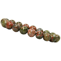 Young & Forever Gift Certified Reiki Crystal Semi Precious Gemstone Unakite Bracelet Creativity Energy Healing Stone Stretch Bracelet for Men and Women