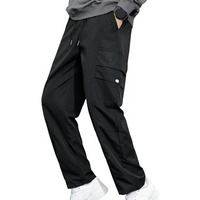 Lymio Men Cargo || Men Cargo Pants || Men Cargo Pants Cotton || Cargos for Men (Cargo-17-20) (2XL, Black)