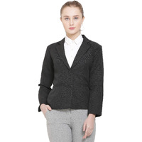 Nifty Women's Black Formal Blazer (Black, S)