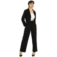 KOTTY Women's Co-ords Solid Dress Set Jet Black