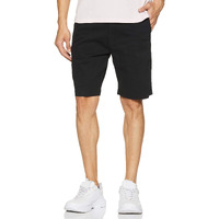 Amazon Brand - Symbol Men's Cotton Chino Shorts | Half Pants | Nikker | Stretchable Lounge Wear (Casual | Summer | Bermuda) (Black2_34)