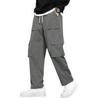 Lymio Men Cargo || Men Cargo Pants || Men Cargo Pants Cotton || Cargos for Men (Cago-22-25) (L, Grey)