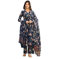 FABNEX kurta set for women | Women Kurta | Women Kurta Sets Kurtis | Women Kurta Pant Set | Women Kurta Pant Set Women Kurti Set with Pant (K-65-66) (Big, Blue, M)