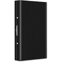 Stealodeal Black RFID Blocking Metal Debit/Credit (Unisex) Card Holder (Black (8 Slots))