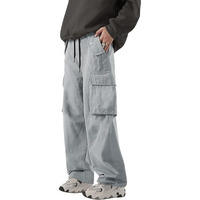 Lymio Men Cargo || Men Cargo Pants || Men Cargo Pants Cotton || Cargos for Men (Cargo-42-45) (in, Alpha, M, Grey)
