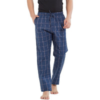 XYXX Men's Super Combed Cotton Checkered Checkmate Pyjamas [Pack of 1] Elasticated Waist, Drawstring | Loungewear for Men in Pink Checks