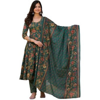 FABNEX kurta set for women | Women Kurta | Women Kurta Sets Kurtis | Women Kurta Pant Set | Women Kurta Pant Set Women Kurti Set with Pant (K-67-68) (L, Green)