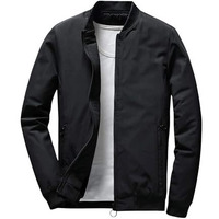 Lymio men jackets || bomber jacket for men || Lightweight Outwear Sportswear Polyester Standard Length Bomber Jacket (J-01-03) (2XL, Black)