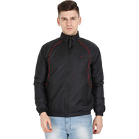 VROJASS Full Sleeve Solid Men Panel Bomper Jacket (M, Black)(VROBJF-BK_LR-M)
