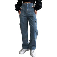GRECIILOOKS Women Cotton Blend Casual Regular Fit Jeans (Sky Blue, 26)