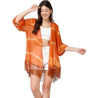 PURYS Women's Tie & Dye Cover-Up Shrug