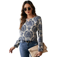 DEIDAD Women's Floral Regular Fit Cotton Printed top_Multicolour