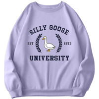 TAGAS Women's Fleece Hooded Neck Regular Fit Sweatshirt (WSS-2-DUCK-LAVENDER- Lavender_XL)