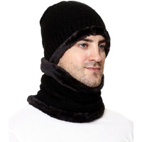 Weavers Villa Wool Beanie Cap & Muffler for Mens & Women, Free Size