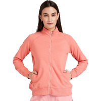 Amazon Brand - Symbol Women's Regular Cotton Blend Hooded and Crew Neck Sweatshirt(AW18WNSSW04_Candle Pink_Large_Candle Pink_L)