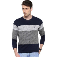 ADRO Men's Stylish Cotton Full Sleeve T-Shirt (FR3-M-4ST-NB_Navy_M)