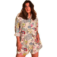 LERIYA FASHION Women's Rayon Floral Co ord Set Pack of 1 (LF-W2012&SH258_Multicolor_M)