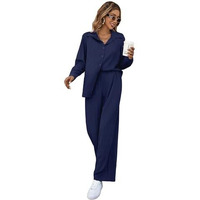 Leriya Fashion co-ord Set for Women for Summer| co-ord Set for Women (Large, Blue)