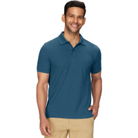 Xyxx Men's Solid Regular Fit Shirt (Xy_Cr14_Polo Tshirt_1_Indian Blue