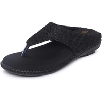 ORTHO JOY Extra-Soft Doctor Slippers for Women (Black)