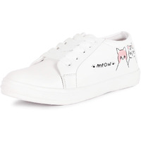 Vendoz Women and Girls Latest Collection Stylish White Casual Shoes Sneakers - 5UK (38 EU)