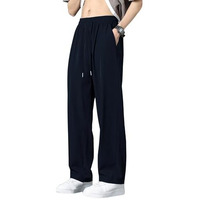 GRECIILOOKS Men Poly Lycra Baggy Regular Fit Trouser Pant. (GL-TP-1040-L-BLUE)