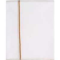 PRAKASAM COTTON Mens Single Colour Poly Cotton Dhoti/Single mundu/1.30X2.00 Meter Single dhoti (WHITE)