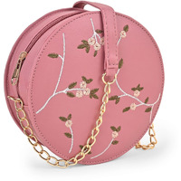 ADISA women girls embroided sling bag (D. Pink)