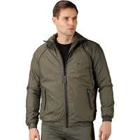 VROJASS Full Sleeve Solid Men Panel Bomper Jacket (M, Olive Green)(VROBJF-OL_LB-M)