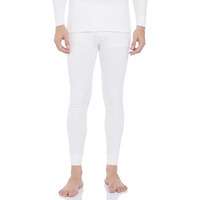 Amazon Brand - Symbol Men's Thermal Pant | Winter Wear | Body Warmer Bottoms (SYM-M-A24-THP-2001_White_L)