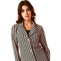 IUGA Women Jacket Style Full Sleeve Pink Blazer
