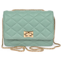 ADISA Women's Girls Party Sling Bag with Gold Chain (SL5090-GRN_Green)
