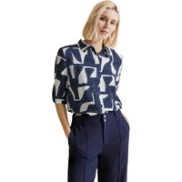 Leriya Fashion Oversized Shirt for Women | Shirt for Women Stylish Western | Long Shirt for Women. (X-Large, Blue)