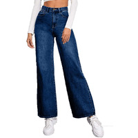 KOTTY Womens High Rise Cotton Lycra Jeans(Faded Blue,28)