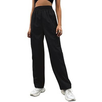 Leriya Fashion Trouser for Women | Track Pant for Women | Cargo Style Trouser Track Pants for Women | Hight Waist Track Pants for Women | Trousers for Women (XX-Large, Black)