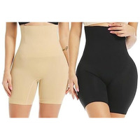 KROYWEN Women's Tummy Tucker High Waist Shapewear (Skin,Black)