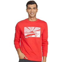 Levis Mens Cotton Crew Neck Regular Fit Sweatshirt (59638-0149_Poppy Red_Medium)