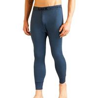 Lux Cotts Wool Mens Blue Solid Winter wear Thermal Bottom (Size : 85cm)