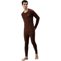 Lux Cottswool Mens Cotton Thermal Set (COTT_Brown_FS_RN_TRO_Set_90)